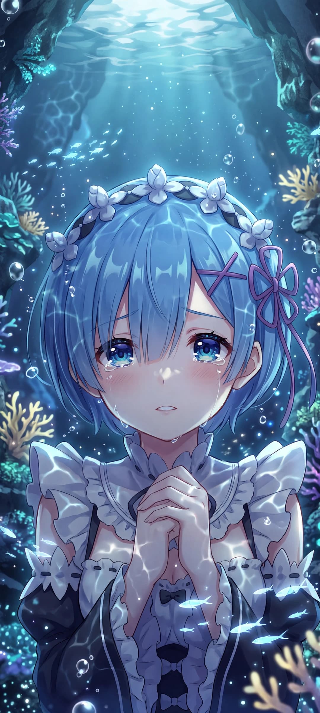 Rem's Tears in a Floral World