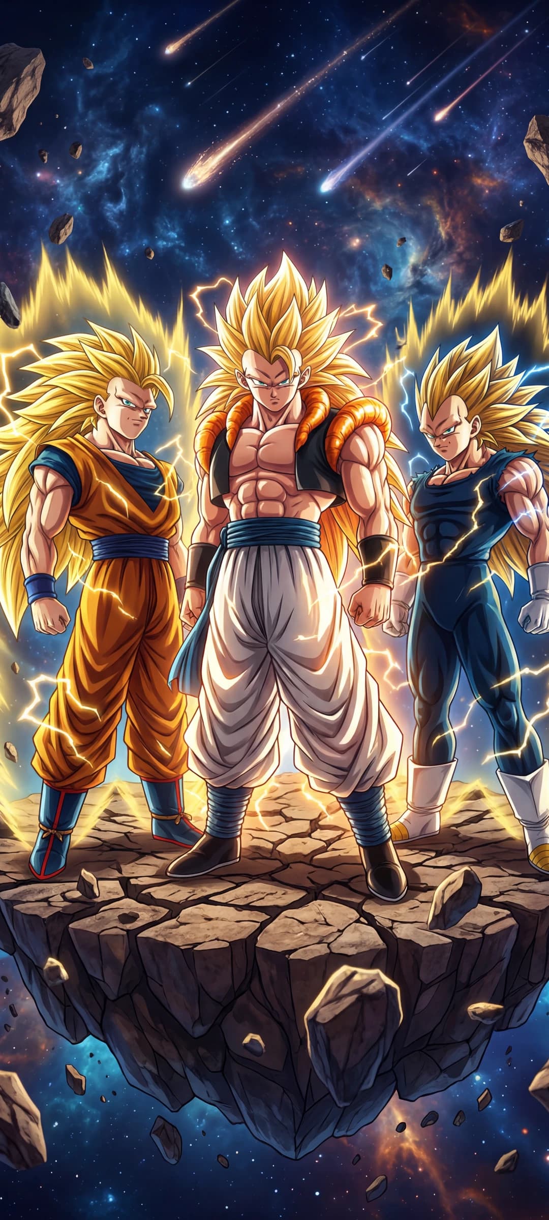 Goku, Vegeta, and Gogeta: Super Saiyan 3