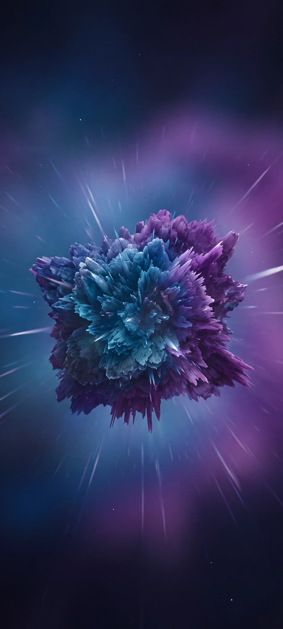 Vibrant Purple and Blue Space Hues