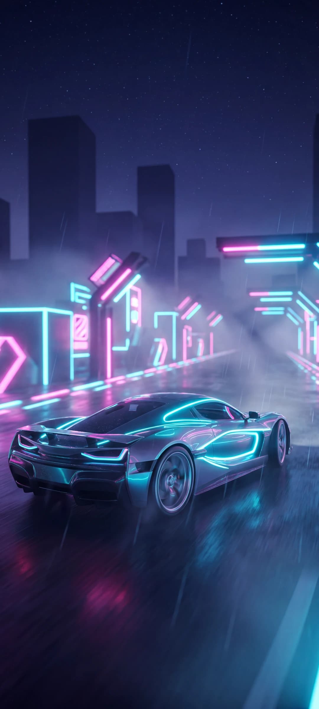 Neon Racer HUD